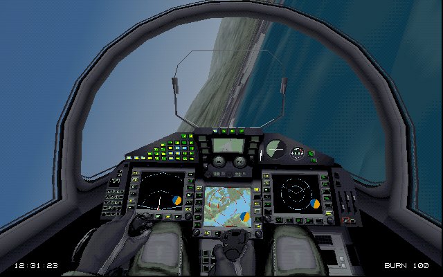 EF2000 Cockpit in the DID EF2000 (53KB)